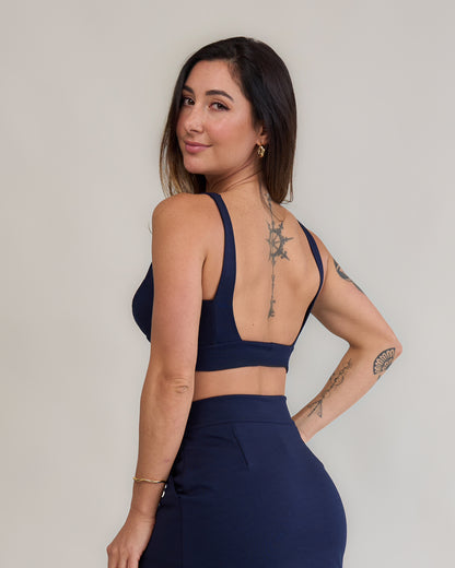 Top Bliss Azul Marinho