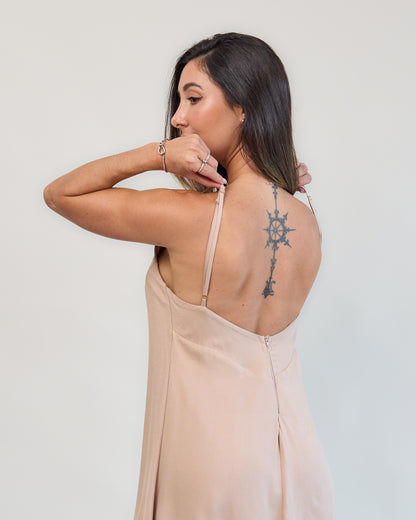 Macaquinho Vestido Capuccino