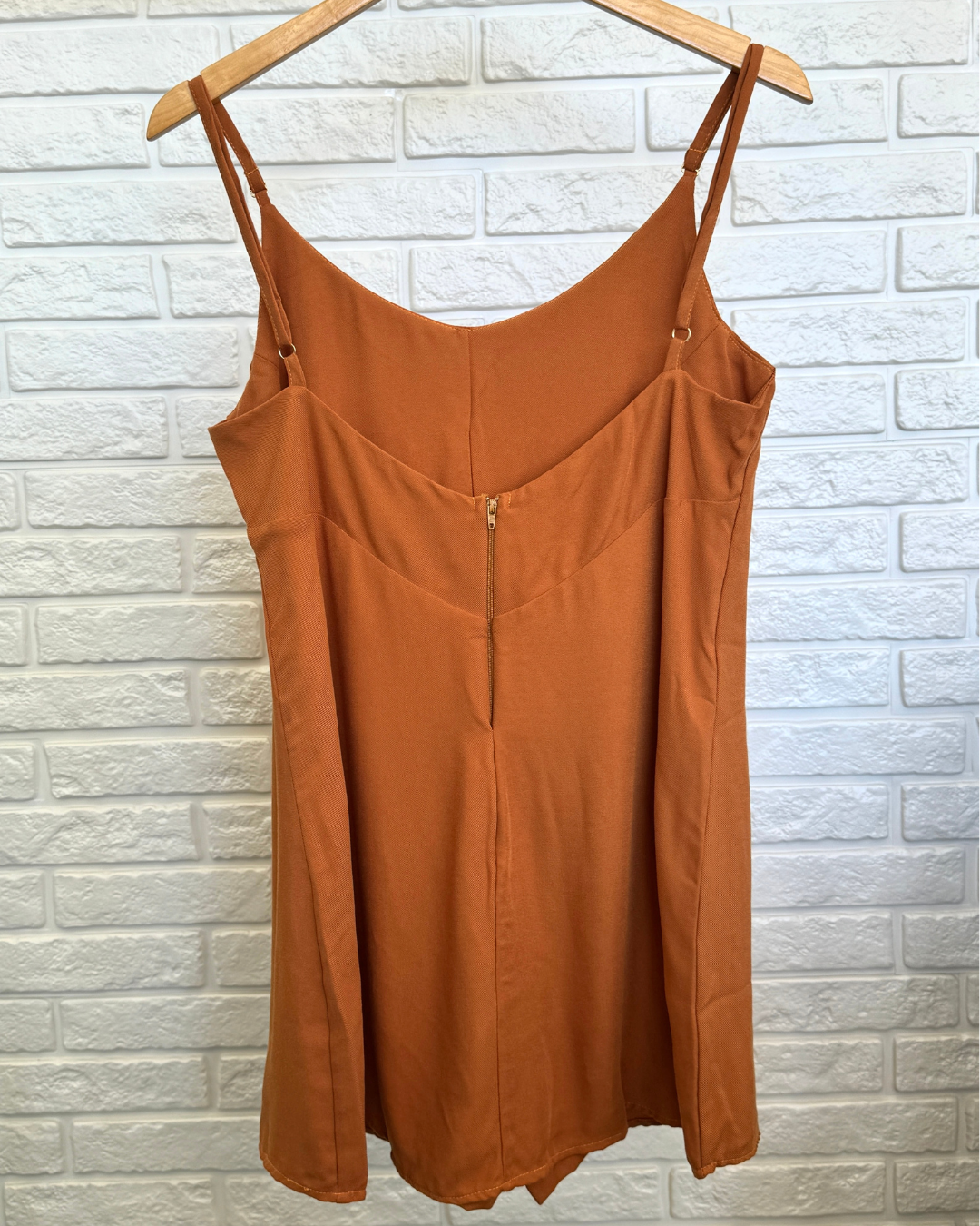 Macaquinho Vestido Marrom Guarana