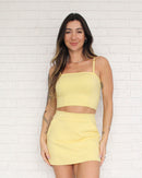 Short Saia Queens Butter Yellow