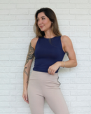 Regata Básica Poliamida Azul Marinho