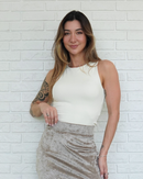 Regata Básica Poliamida Off-White