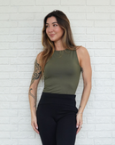 Regata Básica Poliamida Verde Militar