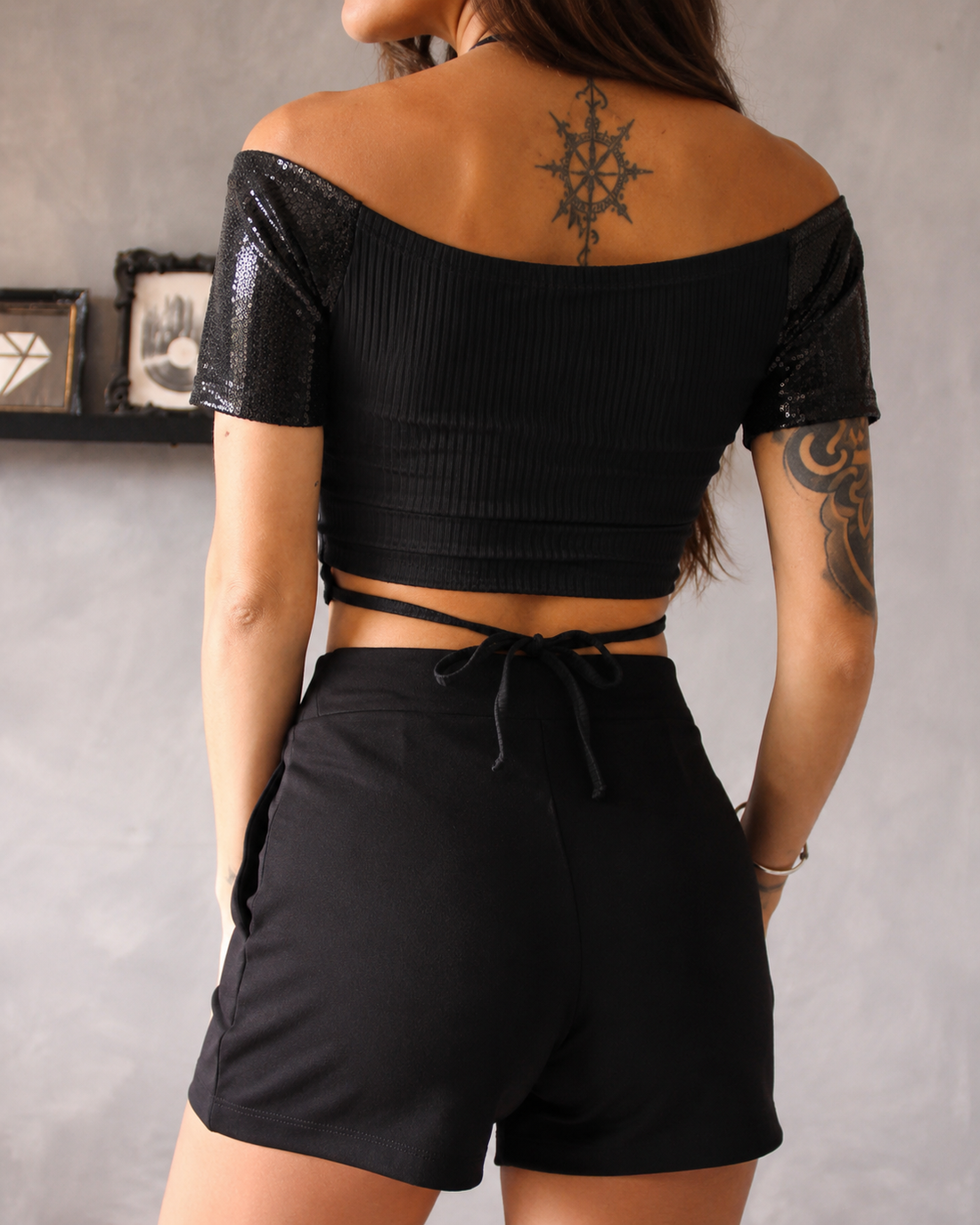 Blusa Glamour Black