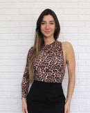 Body Manga Única Animal Print