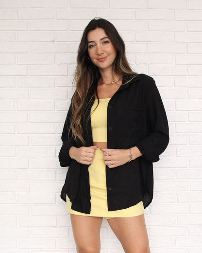 Short Saia Queens Butter Yellow