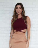 Cropped Celeste Vinho