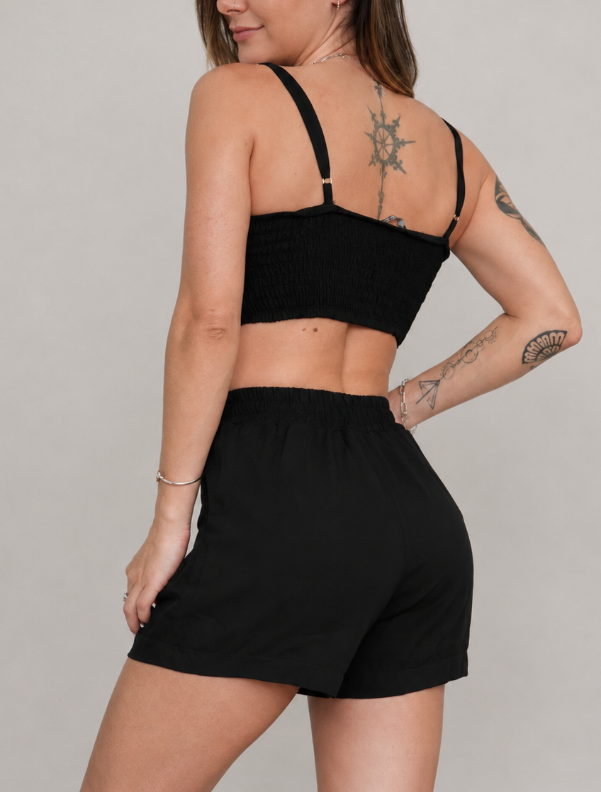 Top Viscose Preto