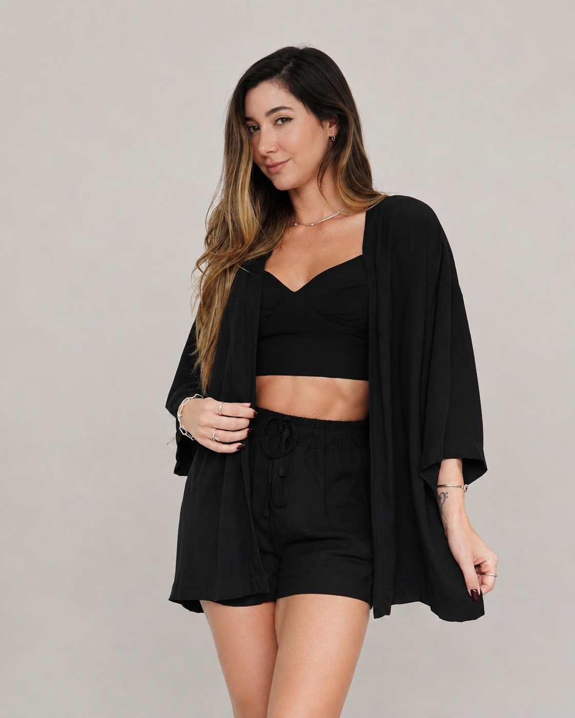 Top Viscose Preto