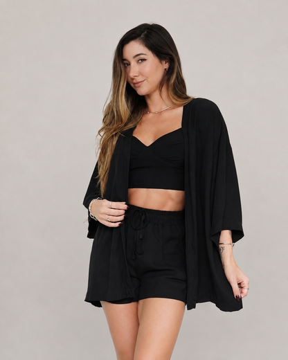 Top Viscose Preto