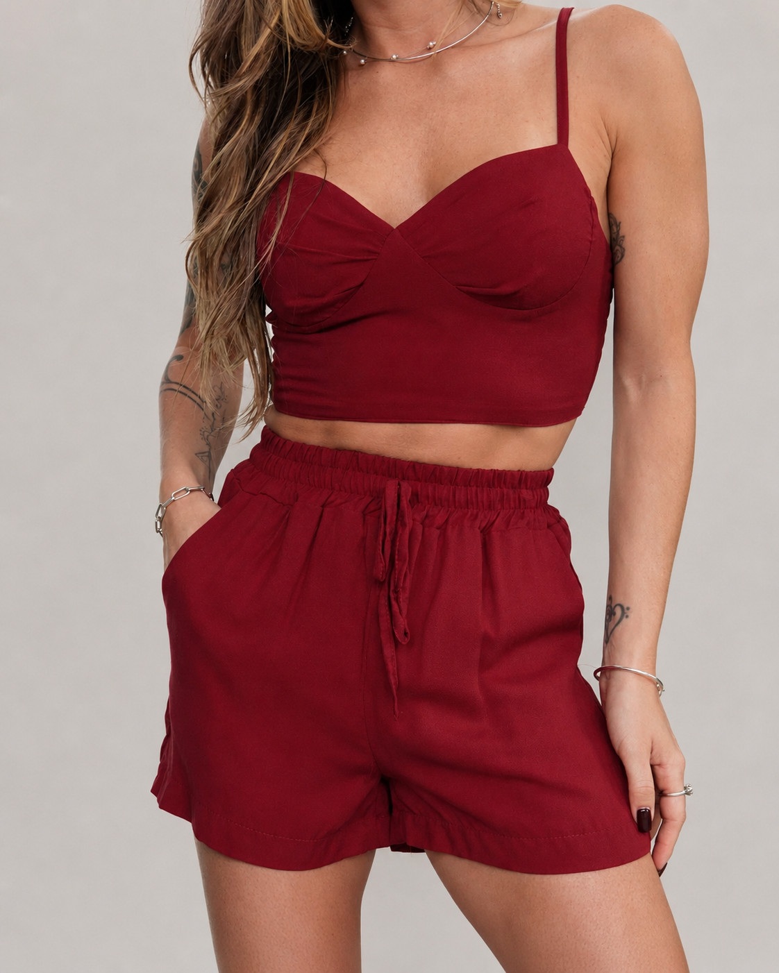 Top Viscose Vinho