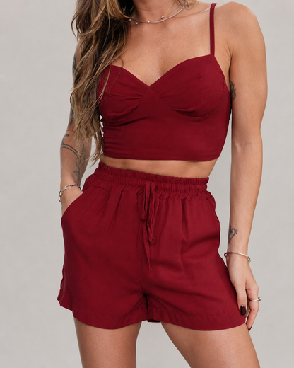 Top Viscose Vinho
