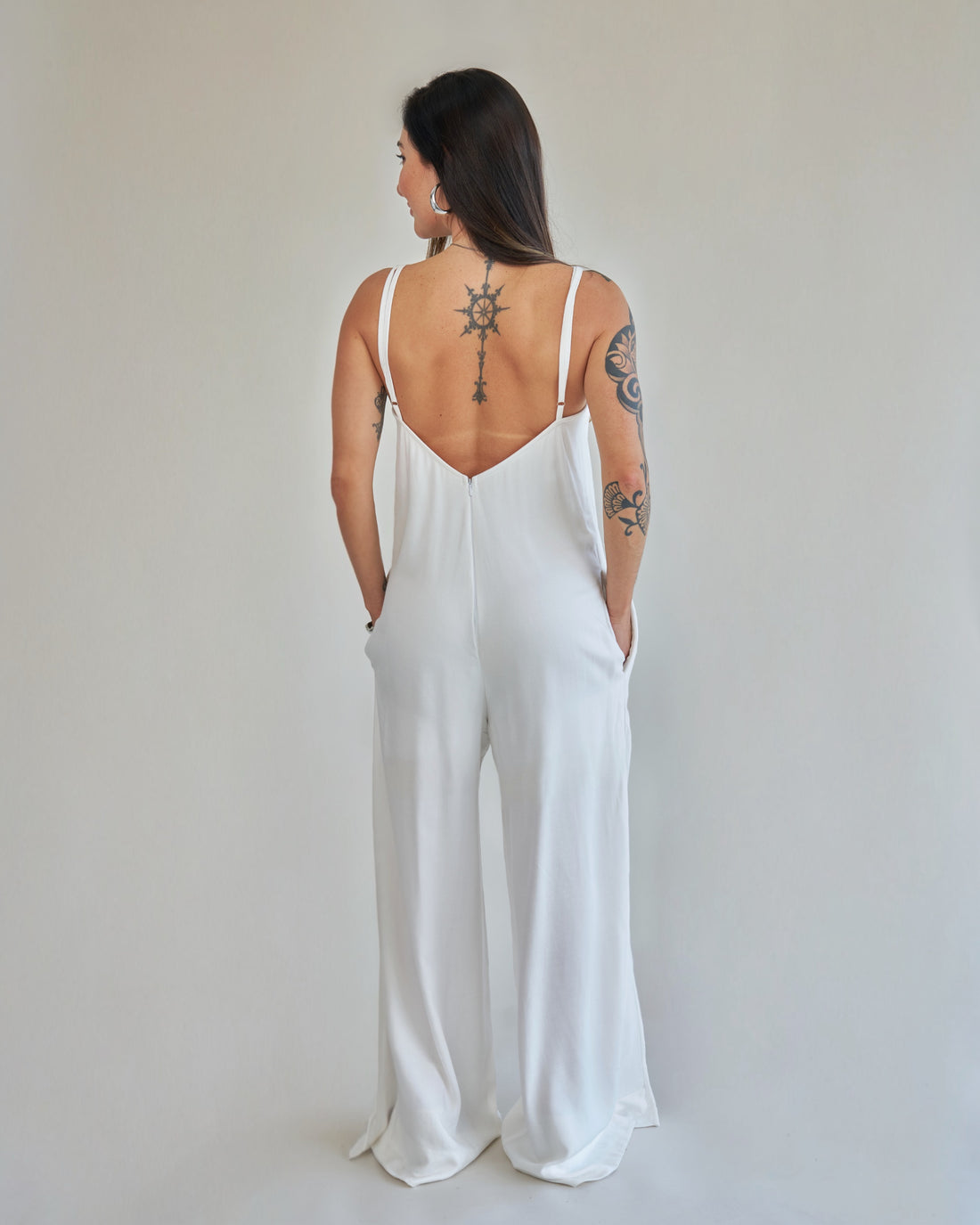Macacão Fenda Off-White