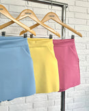 Short Saia Queens Butter Yellow