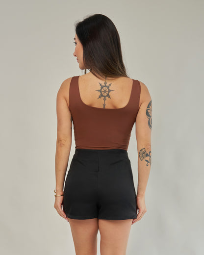Short Saia Alfaiataria Preto