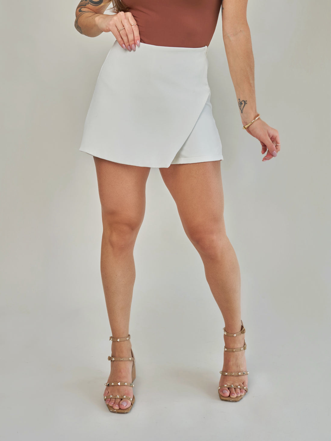 Short Saia Alfaiataria Off-White