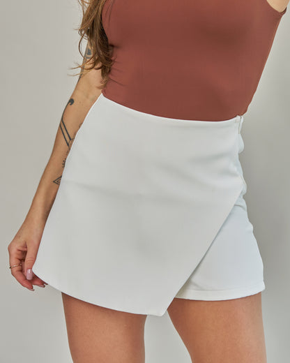 Short Saia Alfaiataria Off-White