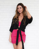 Short Saia Bliss Rosa Pink (saia atrás)