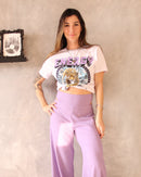 Calça Recortes Lilás