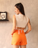 Short Saia Queens Laranja